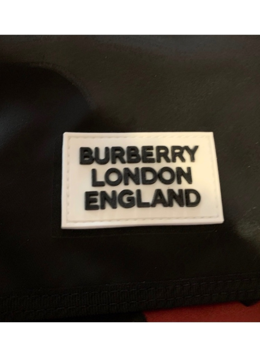 BURBERRY Black Nylon Micro Messenger / Phone Lanyard Pouch